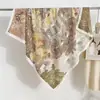 Bufanda cuadrada versátil de 90 cm para primavera y otoño, suave y elegante, pañuelo fino para la cabeza, bufanda de chal elegante y sofisticada