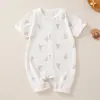 Macacão para bebê recém-nascido, estilo fino de verão, macacão unissex para bebê, roupas infantis Classe A de Anyang, roupas de verão para bebês e crianças pequenas