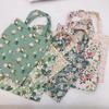 Bolsa de Tela Lisa Serie Floral Fresca de Mano Vertical Mini Pequeña Bolsa de Tela Bolsa de Paseo Botella de Agua Paraguas Bolso