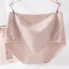 Ropa interior para mujer con entrepierna de algodón puro, cintura media-alta, talla grande, verano 100 kg para mujeres de talla grande, ropa interior tipo mom 100% algodón