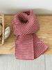Esquema de Color Clásico Blanco y Negro Bufanda de Punto Rayada Versátil Estilo Japonés para Parejas y Moda Padre-Hijo Bufanda Cálida para el Cuello
