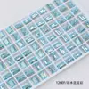 Cristal Dongzhou 8*10 Rocas Medianas Azúcar Cristalizado Pedrería para Uñas Rectangular Ángulo Recto Cubo de Azúcar Fondo Puntiagudo Brillante Vidrio K9 Accesorios para Uñas