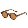 2025 Transfronterizos Retro Redondo Ácido Propiónico Pin Borde Rugoso Moda Gafas de Sol Hombres y Mujeres Tendencia Calle Estiloso Gafas de Sol