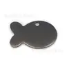 Acero Inoxidable Personalidad de Mascota Perro Láser Tallado en Blanco Forma de Pez Gato Marca Collar de Metal Joyería Tarjeta de Identidad de Gato