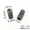 Hebilla de cuerda de campana de aleación de zinc de alta gama, clip de metal, tope de cuerda de campana, hebilla de tubo recto para colgar, hebilla de cuerda para capucha de sudadera, hebilla de ropa