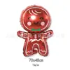 2025 Nuevo Papá Noel Árbol de Navidad Globo de Película de Aluminio Muñeco de Nieve Año Nuevo Decoración de Fiesta Navideña Globo de Papel de Aluminio