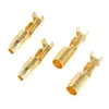 Conector Macho-Hembra de un Agujero con Resorte, Conector de Bala Uno a Uno, Terminal Prensado en Frío, Tipo Plug-In, 50 Juegos