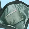 Nova Bolsa Simples de Lona Branca para Mulheres 2022 Grande Capacidade para Lazer Viagem Compras para Estampar logo