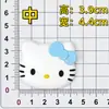 Patch de Borracha Macia de PVC Cabeça de Gato Desenho Animado Gato Kt Acessórios para Capa de Celular Tablet Materiais DIY para Casa Ímã de Geladeira