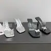 Sandalias de Tacón Alto de Verano 2026 para Mujer con Anillo para Dedo del Pie de Mariposa con Pedrería Plateada, Sexy, Moda, Exquisito Temperamento