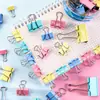 Clips Pequeños Estándar para Oficina al por Mayor, Clips para Papeles Metálicos, Clips Negros para Documentos, Papelería, Clips Coloridos de Cola Larga