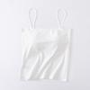 Ropa interior de seda de hielo sin dejar rastro, con tirantes para la espalda, para mujer, con copa fija de una pieza, antideslizamiento, sin tirantes