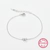 Pulsera de Plata de Ley 925 26 Letras Pulsera de Circonita Ins Nicho Lujo Accesible Pulsera de Plata de Ley de Alta Gama Estilo Caliente Transfronterizo para Mujeres