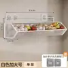 Estante de almacenamiento de pared para cocina, no requiere perforación, multifuncional, para almacenar cebollas grandes, jengibre y ajo, estante colgante de doble capa, estante para verduras y especias