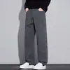 Pantalones casuales de moda para hombre, colección de primavera y otoño, pantalones largos rectos de corte holgado, nuevo estilo 2026, pantalones anchos fluidos para hombre