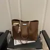 Bolso de Mano de Seda Retro de Gran Capacidad para Mujer, Moda 2025, Bolso Tote Casual para Hombro para Mujer