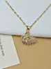 Cadena para Clavícula con Circonita de Cisne Microincrustada Estilo INS Collar Chapado en Oro Cobre Venta al por Mayor Transfronteriza