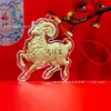 Llavero Año Nuevo de la Oveja con colgante de flor de dinero, colgante para bolsa con logo de reunión anual de empresa, regalos personalizados, venta al por mayor, regalos prácticos