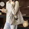 Outono/Inverno Estilo Preguiçoso Estampa de Leopardo Estilo Coreano 2026 Nova Bolsa Tote Versátil de Ombro Único Grande Capacidade Retrô para o Dia a Dia