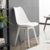 Silla Nórdica Eames, Silla Tulipán Simple, Silla de Plástico con Respaldo Suave, Silla de Hotel, Silla de Comedor, Diseño Nórdico Simple