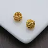 Accesorios para joyería DIY color cobre puro que conserva el color, cuentas de oro arena antigua, pulsera con incrustaciones de lingote de oro, material para pulseras y joyería