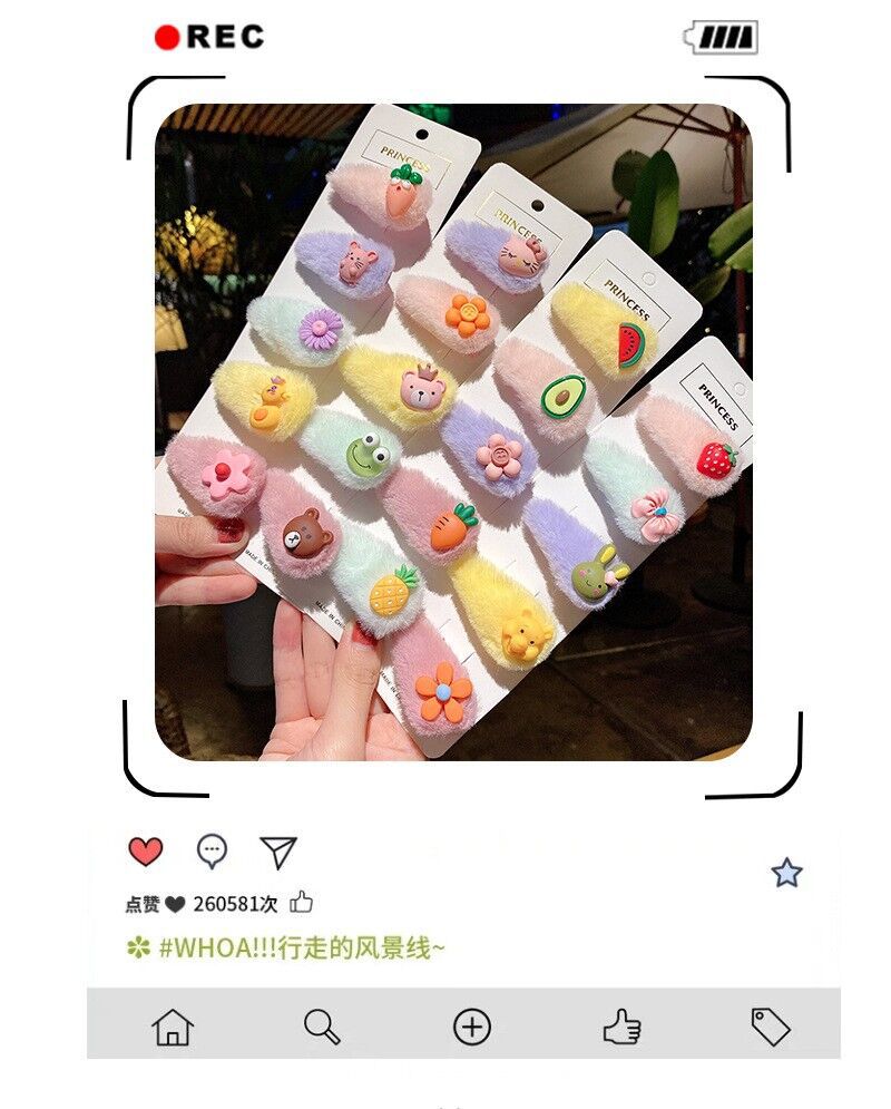 毛绒卡通发夹