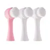Cepillo facial de limpieza de doble cara para uso doméstico, cepillo facial manual con cerdas suaves que no dañan la piel, una herramienta mágica para limpiar los poros y eliminar el maquillaje