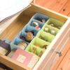 Caja de Almacenamiento de Calcetines con Compartimentos Caja de Almacenamiento de Ropa Interior y Calzones de Plástico Caja Organizadora de Cajón de Escritorio Caja de Cosméticos para el Hogar