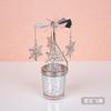 Candelabro giratorio de estilo europeo, estilo americano, sencillo y moderno, de hierro y cristal, para cenas con velas.