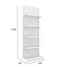 Estanterías para Tiendas de Conveniencia, Estanterías Doble Cara Ajustables, Juego Completo de Estanterías para Supermercado, Exhibidores para Snacks, Estanterías con Panel Perforado, Exhibidores