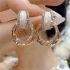 Pendientes retro vintage de la época medieval, de entrada de nicho, de lujo, de alta gama, de moda, estilo cortesano, elegantes pendientes de perlas.
