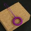 Anillo para teléfono móvil antiguo tejido a mano corto colgante de memoria USB llavero cuerda de paracaídas colgante de abanico adornos anti-pérdida venta al por mayor