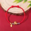 Joyería de Cuerda Multicolor Tejida a Mano en Nuevo Estilo Chino, Diseño Unisex, Moda Nacional de Tendencia, Accesorio de Mano de Estilo Nicho