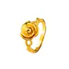 Loja de ouro com anel de ouro rosa areia designer de nicho feminino anel de abertura de senso sênior para presente de namorada