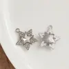 Nuevo Colgante de Aleación Microincrustado Accesorios para Joyería DIY Pulsera Collar Colgante de Joyería Estrella Luna Venta al por Mayor
