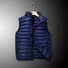 2026 Outono e Inverno Transfronteiriço Novo Tamanho Grande Colete Acolchoado de Algodão Dupla Face Cardigan Casual Simples com Gola Alta Jaqueta Roupas Masculinas