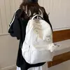Mochila sencilla para niños, estudiantes universitarios, estudiantes de secundaria, mochila de gran capacidad para niñas, estilo universitario, versión coreana, mochila para parejas