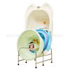 Lavabo para bebé de acero inoxidable al por mayor, lavabo de baño, estante de almacenamiento, estante de almacenamiento para baño, inodoro de piso a piso