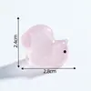 Novo produto transfronteiriço: miniaturas de caracol brilhante e coelho-do-mar, pequenos enfeites fofos, acessórios de decoração DIY, mini peças decorativas