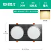 Luz de Rejilla 10*10 Rejillas Techo Doble Cabezal 10*20 Rack Uva Negra Cuadrado Downlight Foco Hogar Interior 1515