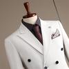 Traje de hombre Traje de alta gama cruzado a rayas informal para novio Vestido de boda Traje de negocios entallado Traje de hombre
