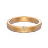 Anel Dia dos Namorados Anel de Prata Esterlina 925 Feminino Fosco Desenho de Fio Simples Versátil Microcravejado Zircônia Anel de Casal