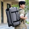 Bolsa con Ruedas para Abordar, Bolsa Trolley Suave Plegable, Mochila Grande de Viaje, Neceser Tipo Maleta, Bolsa de Arrastre Portátil con Púas Largas