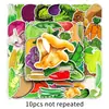 50 piezas de graffiti vegetal personalidad transfronteriza caricatura transfronteriza niños tarjeta goo DIY funda para teléfono móvil pegatina para equipaje impermeable