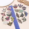 Aleación de Zinc Colgante Polilla Goteo de Aceite Encanto Estrella Luna Mariposa Llavero DIY Hecho a Mano Pendiente Materiales para Accesorios de Joyería