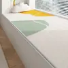 Linha de creme estilo ins almofada de bay window tapete de cabeceira tapete tapete de quarto tapete de sala de estar tapete de laço longo para quarto piso do quarto