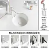 Lavabo Cuadrado de Fondo Plano para Bajo Encimera, Lavabo Empotrado, Lavabo de Cerámica, Lavabo Individual, Lavabo Pequeño para Balcón, Estilo Nórdico