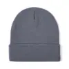 Gorro de Punto, Color Sólido, Gorro Engrosado, Gorro de Lana Peluda, Gorro Estilo Coreano, Resistente al Frío Invernal, Protección Tibia para Orejas