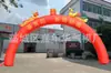 Arco Inflable para Ceremonias de Boda, Listo para Enviar, Tela Oxford Roja con Estampado Dorado, Festivo, Montaje y Desmontaje Rápidos