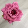 Flor artificial única rosa mocha transfronteiriça rosa quente flor falsa decoração de mesa flor de seda grande rosa atacado
